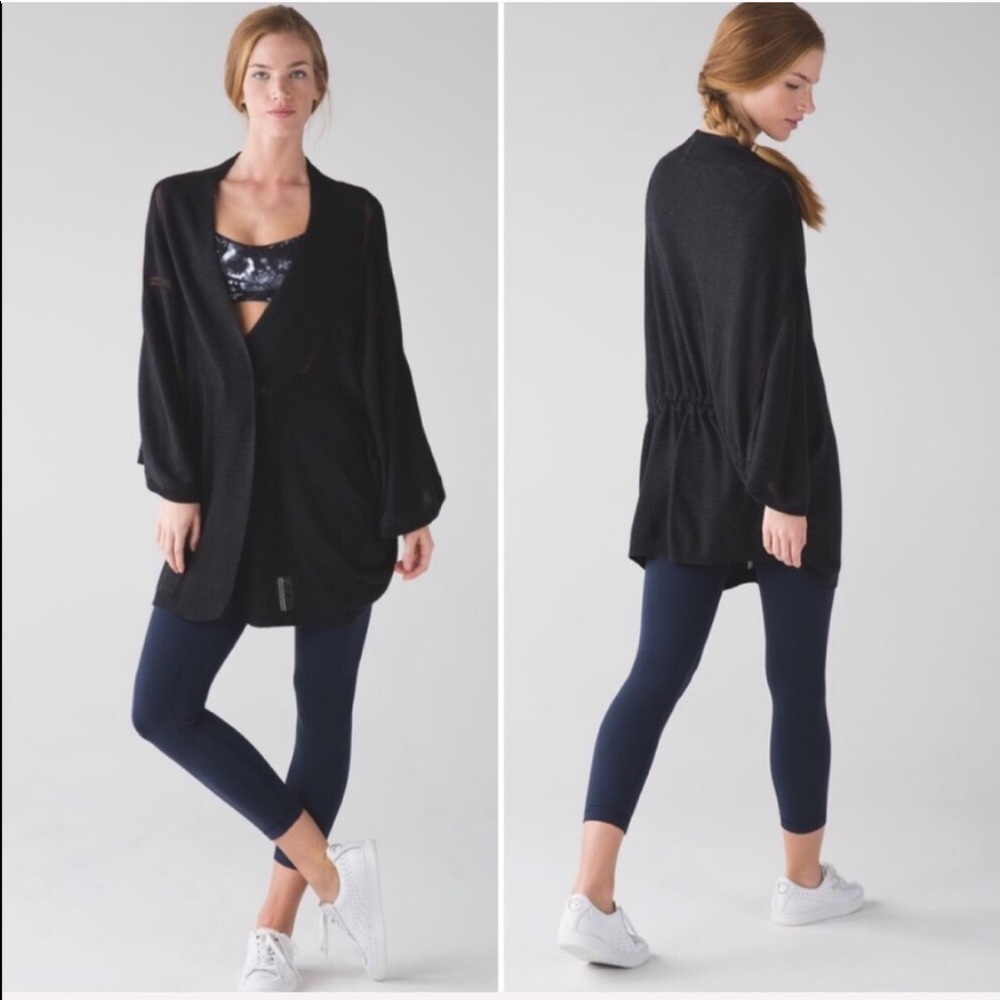 Lululemon Breeze Easy Cardigan S/M Black